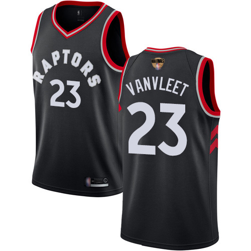 Raptors #23 Fred VanVleet Black 2019 Finals Bound Youth Basketball Swingman Statement Edition Jersey