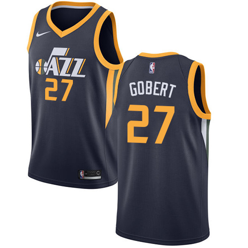 Nike Jazz #27 Rudy Gobert Navy Youth NBA Swingman Icon Edition Jersey