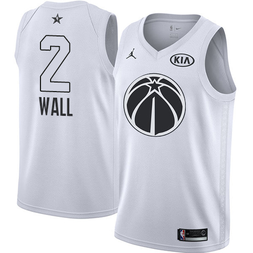 Nike Wizards #2 John Wall White Youth NBA Jordan Swingman 2018 All-Star Game Jersey