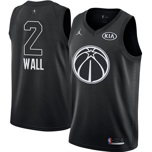 Nike Wizards #2 John Wall Black Youth NBA Jordan Swingman 2018 All-Star Game Jersey