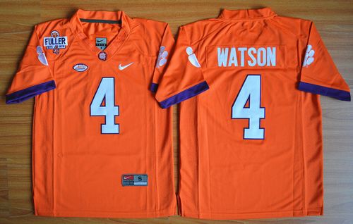 Tigers #4 Deshaun Watson Orange 1975-1978 Fuller Stitched Youth NCAA Jersey