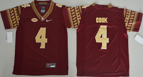 Seminoles #4 Dalvin Cook Red Stitched Youth NCAA Jersey