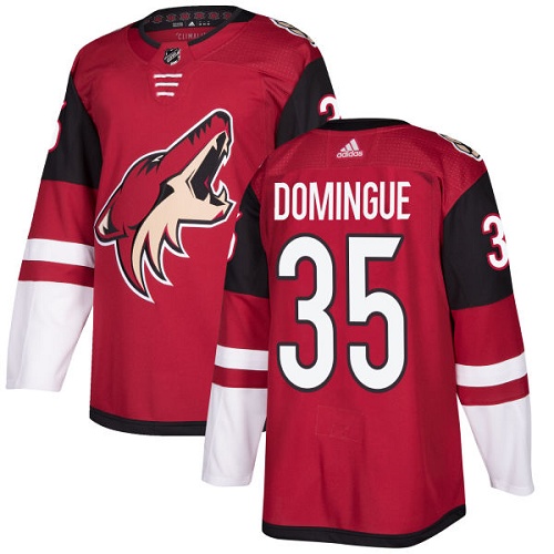 Adidas Coyotes #35 Louis Domingue Maroon Home Authentic Stitched Youth NHL Jersey - Click Image to Close