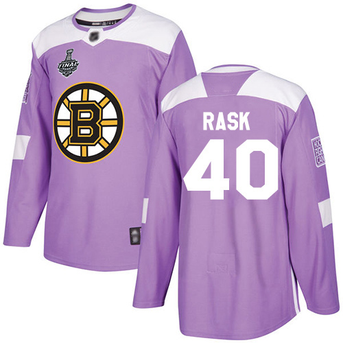 Bruins #40 Tuukka Rask Purple Authentic Fights Cancer Stanley Cup Final Bound Youth Stitched Hockey Jersey - Click Image to Close