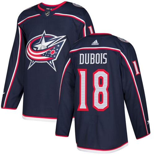 Adidas Blue Jackets #18 Pierre-Luc Dubois Navy Blue Home Authentic Stitched Youth NHL Jersey - Click Image to Close