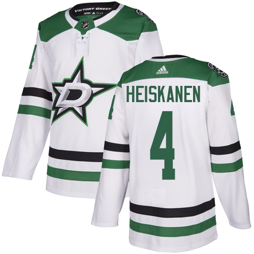 Adidas Stars #4 Miro Heiskanen White Road Authentic Youth Stitched NHL Jersey - Click Image to Close