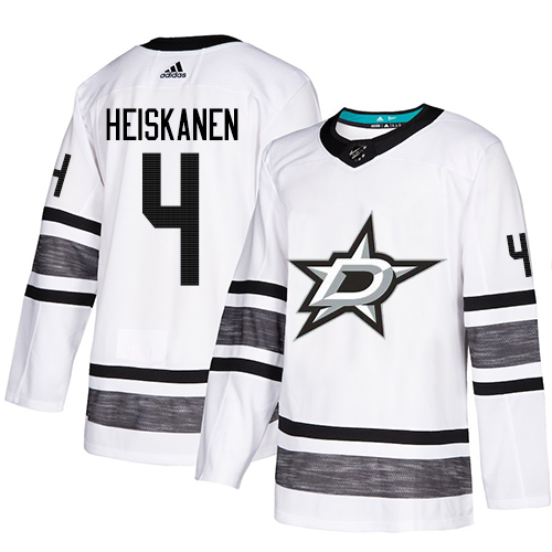 Adidas Stars #4 Miro Heiskanen White Authentic 2019 All-Star Youth Stitched NHL Jersey - Click Image to Close