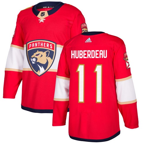 Adidas Panthers #11 Jonathan Huberdeau Red Home Authentic Stitched Youth NHL Jersey - Click Image to Close