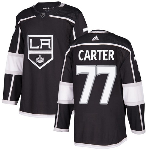 Adidas Kings #77 Jeff Carter Black Home Authentic Stitched Youth NHL Jersey - Click Image to Close