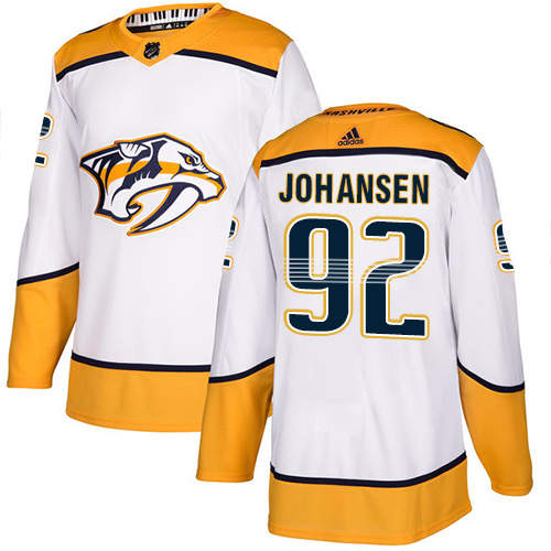 Adidas Predators #92 Ryan Johansen White Road Authentic Stitched Youth NHL Jersey