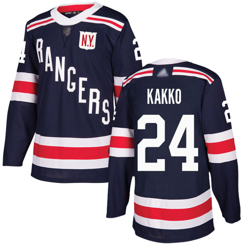 Rangers #24 Kaapo Kakko Navy Blue Authentic 2018 Winter Classic Stitched Youth Hockey Jersey