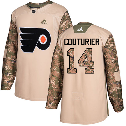 Adidas Flyers #14 Sean Couturier Camo Authentic 2017 Veterans Day Stitched Youth NHL Jersey