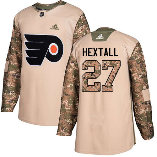 Adidas Flyers #27 Ron Hextall Camo Authentic 2017 Veterans Day Stitched Youth NHL Jersey