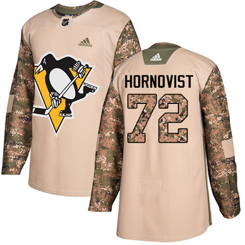 Adidas Penguins #72 Patric Hornqvist Camo Authentic 2017 Veterans Day Stitched Youth NHL Jersey