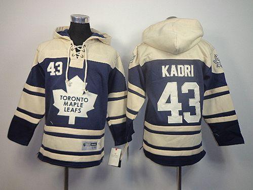 Maple Leafs #43 Nazem Kadri Blue Sawyer Hooded Sweatshirt Stitched Youth NHL Jersey