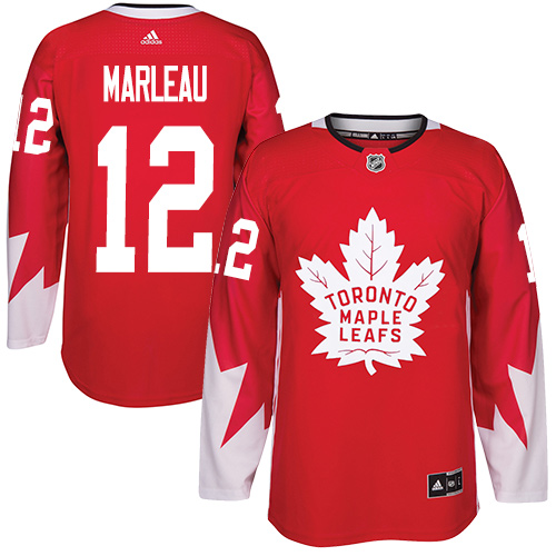 Adidas Maple Leafs #12 Patrick Marleau Red Team Canada Authentic Stitched Youth NHL Jersey - Click Image to Close