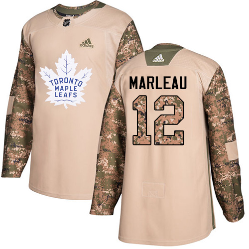 Adidas Maple Leafs #12 Patrick Marleau Camo Authentic 2017 Veterans Day Stitched Youth NHL Jersey