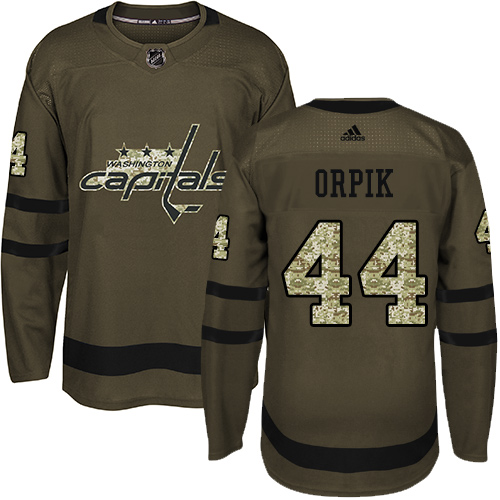 Adidas Capitals #44 Brooks Orpik Green Salute to Service Stitched Youth NHL Jersey